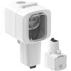 Electraline 300192 Presa Stagna Oblò da parete da esterno universale P40, Multipresa outdoor IP56, Bianco
