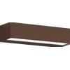 TopLight PORTO APPLIQUE BIEMISSIONE 22CM CORTEN LED CCT 3000 4000K 24W 1650LM IP65 IP65 CONFEZIONE 20 PEZZI