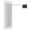 TopLight SLOPE LAMPADA DA TERRA PARETE 1188- 1 LUCE ATTACCO E27 TUBO DOPPIA CURVA DIFFUSORE CILINDRICO NERO