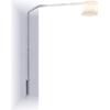 TopLight SLOPE LAMPADA DA TERRA PARETE 1188- 1 LUCE ATTACCO E27 TUBO DOPPIA CURVA DIFFUSORE CONICO BIANCO
