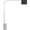 TopLight SLOPE PIANTANA 1188- 1 LUCE ATTACCO E27 TUBO DOPPIA CURVA BASE PARALLELEPIPEDO BIANCO DIFFUSORE CILINDRICO NERO