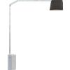 TopLight SLOPE PIANTANA 1188- 1 LUCE ATTACCO E27 TUBO DOPPIA CURVA BASE PARALLELEPIPEDO BIANCO DIFFUSORE CONICO NERO