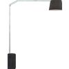 TopLight SLOPE PIANTANA 1188- 1 LUCE ATTACCO E27 TUBO DOPPIA CURVA BASE PARALLELEPIPEDO NERO DIFFUSORE CONICO NERO