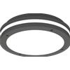 TopLight SOHO APPLIQUE PLAFONIERA 30CM 4 LUCI GRIGIO ANTRACITE IP54 1 LUCE ATTACCO GX53 NON INCLUSE CONFEZIONE 5 PEZZI