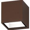TopLight SPA APPLIQUE CUBO 2 LUCI CORTEN IP54 ATTACCO GX53