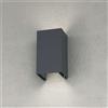 TopLight SPA PLUS APPLIQUE 2 LUCI CON ALETTE REGOLABILI GRIGIO ANTRACITE IP54 ATTACCO GX53