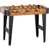 SPORTNOW Mini Calcio Balilla, Calcetto Balilla 92x75x71 cm, 22 Giocatori, 2 Palline, 8 aste, Segnapunti, per Famiglia, Regalo, Marrone | Aosom Italy