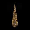 Mercury Home Albero luminoso a cono filo oro 40cm 20 Led Bianco Caldo a batteria Mercury Home