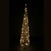 Mercury Home Albero luminoso a cono filo oro 80cm 40 Led Bianco Caldo a batteria Mercury Home