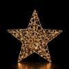 Mercury Home Stella luminosa 3D filo oro 36cm 30 Led Bianco Caldo a batteria Mercury Home