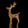 Mercury Home Renna Natalizia 3D filo oro 108cm 360 Led Bianco Caldo con movimento Mercury Home