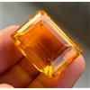 80.00 Cts Citrina Naturale Taglio Smeraldo Arancione Giallo Brasile Gemma