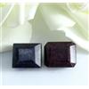 76.60 Ct Rubino Naturale Zaffiro Blu Taglio Rettangolare Certificato Coppia