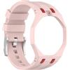 Swatch Cinturino in Silicone Compatibile con Royal Pop Swatch X AP Rosa Rosso Ore 12