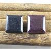 Coppia Di Gemme Square Naturali Ruby E Zaffiro Blu Certificata AGI 78.60 Ct