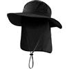 Magracy Cappello da sole unisex a tesa larga per esterni, UPF50+, cappello da safari con patta per il collo cappelli da pesca