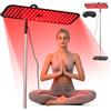 Plasaig Lampada a luce rossa per viso e tutto il corpo, (660 nm, 850 nm), lampada a infrarossi a due lunghezze d'onda, 126 LED e 4 modalità, pannello luce rossa con supporto regolabile (126 LED)
