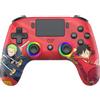 SUBSONIC - Controller Wireless One Piece Ufficiale per PS4 - Rosso | Licenza ufficiale One Piece, Ergonomico, LED Programmabili, Vibrazione, Paddle Programmabili, Jack 3.5mm - PS4