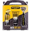 Accentra Bath + Body Toolkit, set regalo da uomo con apribottiglie: set per la cura degli uomini con bagnoschiuma da 100 ml, esfoliante per le mani da 50 ml, design moderno