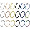 Gualiy 18 Pezzi Anello Naso Acciaio Inossidabile, Piercing Anello Naso 1.2 C Forma Cerchio Naso Anelli