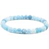 Gualiy Bracciale Pietra Donna, Bracciale con Pietre Colorate da 6 MM Bracciali Uomo Elastico