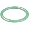 Generic Bracciale rigido in giada naturale, design rotondo sottile, verde chiaro, porta fortuna, include scatola per gioielli, adatto per 54-64 mm