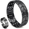 FARYODI Bracciale in rame da uomo, tre magneti ultra forti, design maschile, bracciale magnetico in rame puro, gioiello in rame, lunghezza regolabile, con strumento di regolazione della dimensione