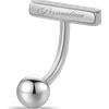 NovaNavel Piercing ombelico floating con nome in argento