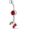 NovaNavel Piercing ombelico ciliegie in argento