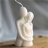 Luxus-Home Candele a pilastro, candele battesimali, candele speciali (coppia bianca)