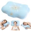 Dokpav Cuscino cervicale, Guanciale ergonomico, Guanciale ortopedico | Cuscino memory foam, Cuscini per cervicale, con Federa Sfoderabile e Lavabile, per Dormitori Laterali, Supini e Proni