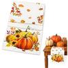YEDOUALE Runner Tavolo Lino Autunno Zucca 140x40cm Decorazione Casa | Decorazione con zucche e foglie per soggiorno cucina sala da pranzo feste lavabile e riutilizzabile