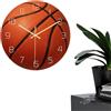 Kasmole Orologio da Parete Sportivo, Orologio da Parete a Tema Sportivo,Orologi da Parete Decorativi da Basket - Orologio da Parete a Forma di Palla da pallavolo per Soggiorno, Orologio da Parete