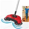 TrAdE Shop Traesio Scopa Rotante 360° con SETOLE ROTANTI Microfibra ASPIRAPOLVERE Sweep Drag SPAZZA