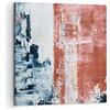 ARTTOR Quadri Moderni su Tela 50x50 cm Stampe da Parete Astratto Arte - 4883 | Marina Astrazione Rosso Quadro Decorativo 1 pezzo Soggiorno Camera da Letto Arte da Parete Decorazione da Parete ARTTOR