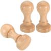 PATIKIL Pz3 Maniglia Tonda in Legno per Timbri Diametro 30 Mm Marrone | Pomelli in Legno per Timbri, Adatti per Creare Timbri Fai-Da-Te, Scrapbooking
