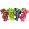 JEDFORE 4 mazzi di uva artificiale, colore nero, rosso, verde e viola, frutta finta per casa, casa, cucina, festa, matrimonio, decorazione, fotografia