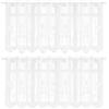 Fyhqwf 2 Pezzi Da 130×45 Cm Tende Foglie Ricamate Semitrasparenti Con - Bianco Tende Camera Da Letto - Tende Geometriche Semitrasparenti - Adatto Per Cucina, Bagno, Camera Da Letto E Ante Degli Armadi