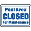 JIUFOTK Avviso Regole Piscina Sicurezza Piscina Area Piscina Chiusa per Manutenzione Cartello in Latta di Metallo 8x12