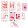 JINGIHE Set Di 9 Poster Da Parete Decorativi, Decorazione Da Parete, Arte Della Parete, Decorazione Estetica, Stampe Di Qualita, Senza Cornice, Rosa, 20X25 Cm, Per Camera Da Letto E Dormitorio Ragazze