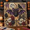 XIUWOUG Arte con Perline Con Cornice Halloween Decorazione | Kit Fai Da Te per Pittura Arte con Perline per Quadri di Perle Per Adulti Donne Uomini Feste Casa Soggiorno,A,30X30cm