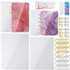 NiArt A4, copertina grande per quaderni in resina epossidica, stampi in silicone, formato A4, A5, A6, A7, segnalibri, 40 pezzi, fogli sciolti, anelli, kit fatti a mano, agata, artigianato, morbido,