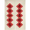 Guest Ruyunlai Giapponese Noren Tenda Giapponese Tapestry Fiore Stampato Cotone Noren Tenda Decorazione per Corridoio Hotel Ristorante Negozio Bar pace rossa 70cm X 150cm