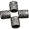 SevenMy Norse Viking Barba Perline Capelli Bracciale Ciondolo Antico Braccialetto Fai da Te Dcoration Barbe, Argento