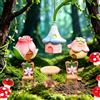 BACH AND BOUJEE mini set feenfiguren accessori giardino ornamenti miniature | Mini Set Accessori Feengarten Ornamento Giardino Statuine Animali Piante per Fai da Te Casa Bambole Decorazione Scrivania