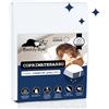 Beddy-Bye - Coprimaterasso 100x200 cm una Piazza e Mezza Impermeabile e Traspirante - Proteggi Materasso con 4 Angoli Elastici Eco-responsabili Prodotto nell'UE e Certificato Oeko-Tex®