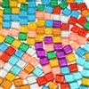 AUAUY Set Tessere per Mosaico, Tasselli in Vetro, Mosaico Vetro Misto, 270g | Ideali per Decorazioni, Fai Da Te, Decorazioni Artistiche Materiali Creativi