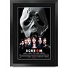 HWC Trading Scream 4 - Poster con cornice stampata e autografata per i fan dei cimeli del cinema, 40,6 x 30,5 cm, con cornice