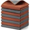 AOOTE Set di Strofinacci da Barista,8 PCS 30x30cm Panni in Microfibra Doppio Lato,Asciugamani da Barista,Asciugamani da Barista per Pulire la Bacchetta a Vapore,Macchina da caffè o Espresso