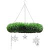 Dumeher Ghirlanda decorativa per l'avvento da appendere con catena per decorazioni natalizie, diametro 30 cm, con 5 decorazioni per albero di Natale, in acrilico, decorazione da appendere